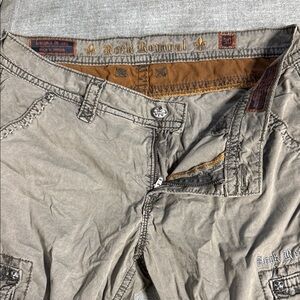 Rock Revival Taupe Cargo capri size 30